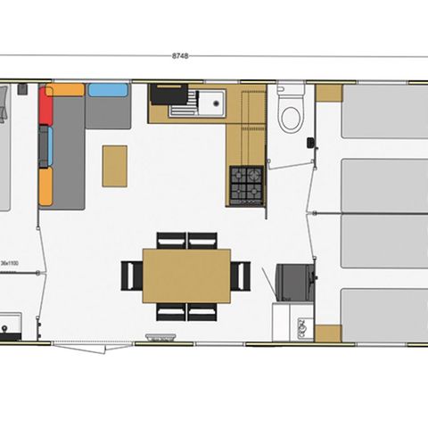 Mobile home 6 persons - Mobil-home Standard 33m² 3 bedrooms 6 pers