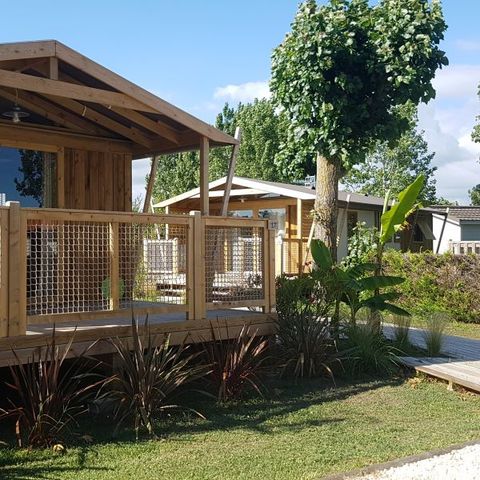 Lodge 4 personen - Lodge-Hütte Sweet Flower Confort + 32m² 2 Zimmer 4 Pers.