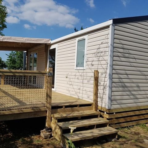 Mobilhome 4 personas - Casa móvil «Confort» de 26 m² con 2 dormitorios + TV, capacidad para 4 personas + aire acondicionado