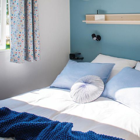 Stacaravan 4 personen - Comfort-stacaravan 26 m² met 2 slaapkamers + tv, geschikt voor 4 personen + airco