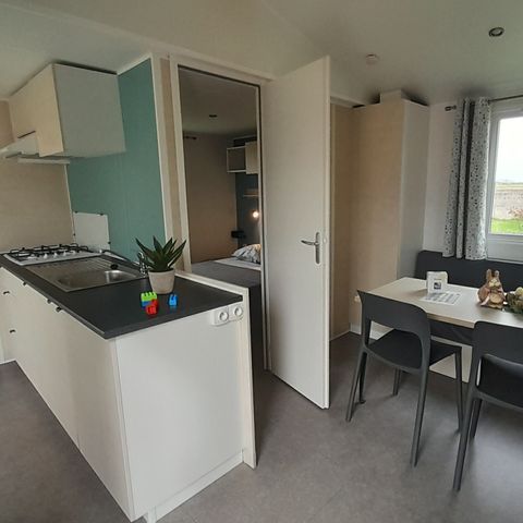 Mobilheim 4 personen - Mobilheim „Comfort“, 26 m², 2 Schlafzimmer + TV, für 4 Personen + Klimaanlage