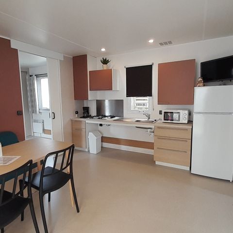 Mobile home 4 persons - Comfort Mobile-home 34m² + TV + CLIM 2 bedrooms - PMR 4 pers