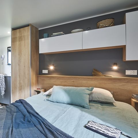 MOBILHEIM 4 Personen - Premium 2 Schlafzimmer 32m² - 2 Bäder + TV
