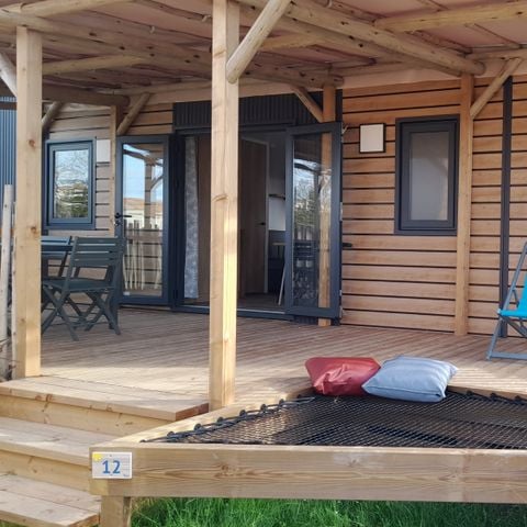 Stacaravan 6 personen - Premium 3 kamers 37m² - 2 badkamers + TV