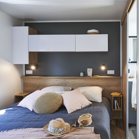 Mobilheim 6 personen - Mobilheim Premium 3 Schlafzimmer 37m² - 2 Bäder + TV 6 Pers.