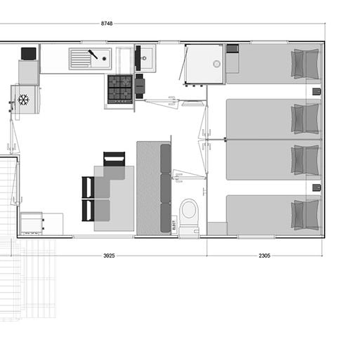 Chalet 6 personen - Chalet Premium 3CH 6 pers