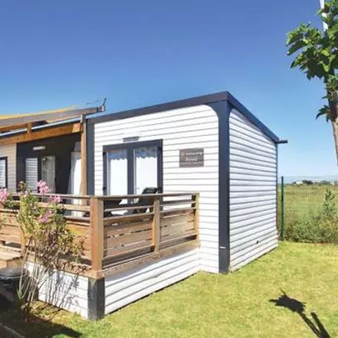 Stacaravan 6 personen - Stacaravan | Premium | 3 slaapkamers | 6 pers. | Verhoogd terras