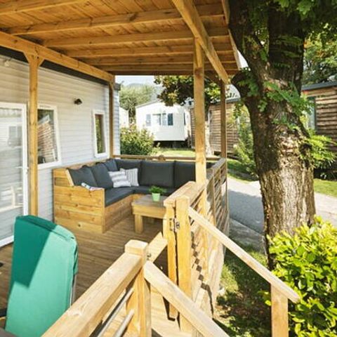 Mobilheim 6 Personen - Mobilheim | Premium | 3 Schlafz. | 6 Pers. | Terrasse Lounge