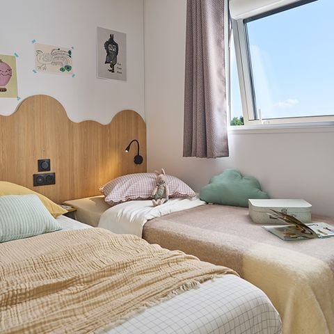 Stacaravan 6 personen - Premium 2 badkamers 4/6 pers airconditioning