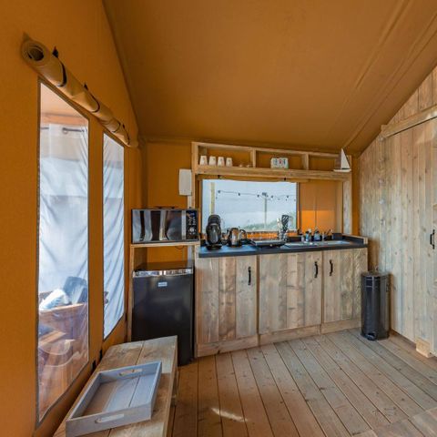 Accommodation 2 persons - Wood lodge - 28M2 - 1 bedroom + 1 bathroom 2 pers