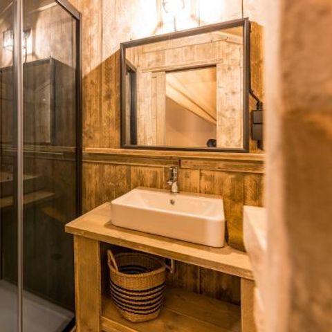 Accommodation 2 persons - Wood lodge - 28M2 - 1 bedroom + 1 bathroom 2 pers