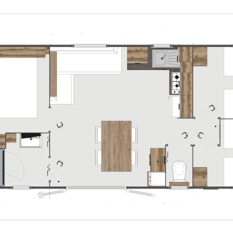 CASA MOBILE 6 persone - 3 camere da letto