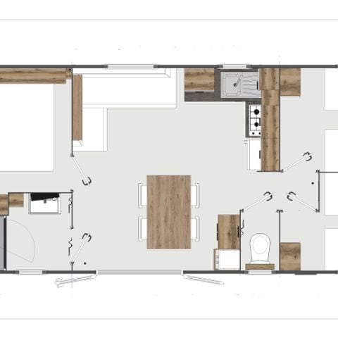 Mobile home 6 persons - 3 bedrooms