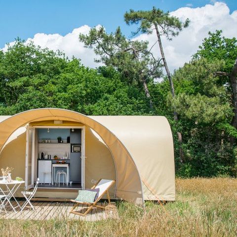 Tente en toile et en bois 4 personnes - COCO SWEET sans sanitaires
