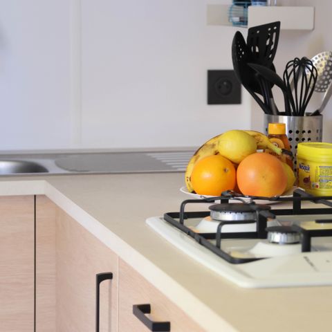 MOBILHOME 4 personas - Cottage Confort 28m² (2 habitaciones) + terraza cubierta + TV + Sábanas