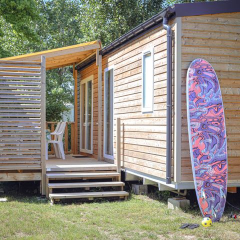 MOBILHOME 4 personas - Cottage Confort 28m² (2 habitaciones) + terraza cubierta + TV + Sábanas