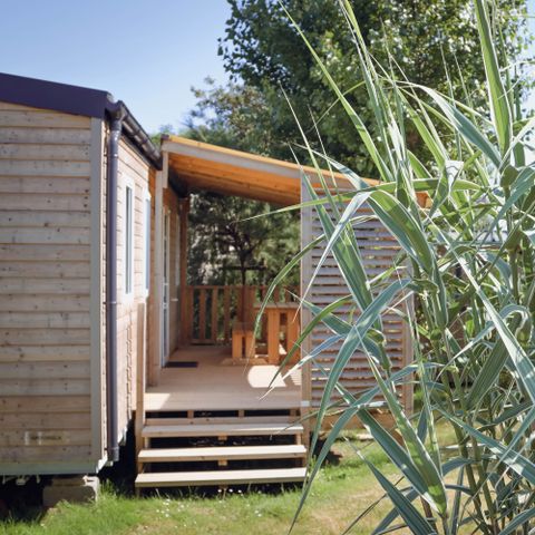 CASA MOBILE 6 persone - Cottage comfort 32m² (3 camere da letto) + terrazza coperta + TV + Lenzuola incluse