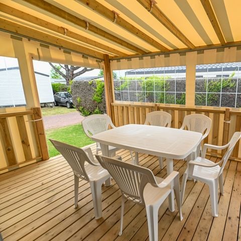 Stacaravan 4 personen - Privilège - 28m² - 2K