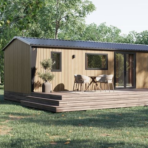 Stacaravan 7 personen - Premium stacaravan - 3 slaapkamers + Terras + LV