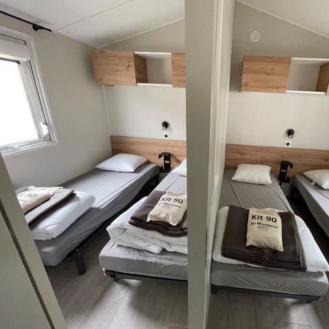 Stacaravan 6 personen - 3-kamer comfort stacaravan -