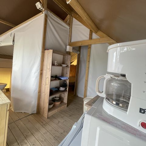 BUNGALOW DE LONA 4 personas - Albergue con instalaciones sanitarias -