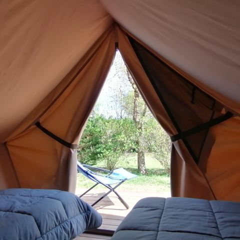 Zelt 2 Personen - LODGE mit Strom