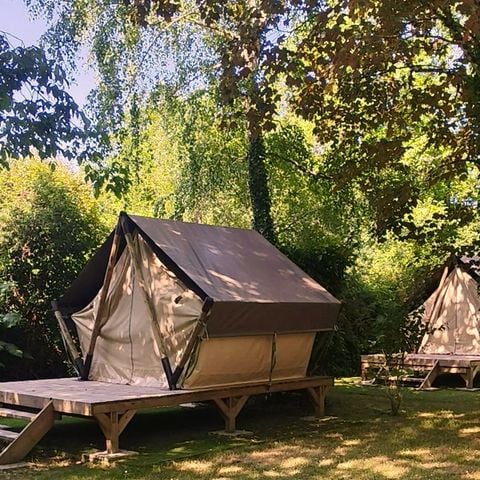 Tent 2 personen - LODGE met elektriciteit