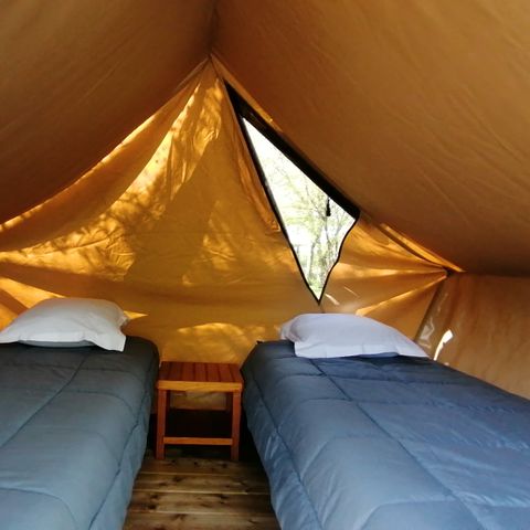 Zelt 2 Personen - LODGE mit Strom