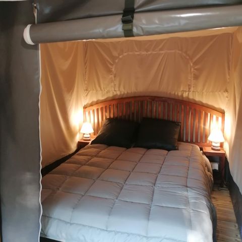Canvas and wooden tent 5 persons - FAMILY LODGE TENT