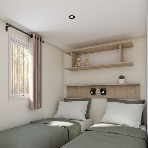 Stacaravan 4 personen - Stacaravan ATLANTIC Premium 29m² 2 kamers