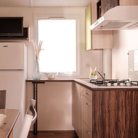 Stacaravan 4 personen - Eco huisje met 2 slaapkamers