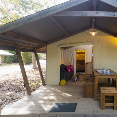 Tente en toile et en bois 5 personnes - TENTE VENDEENNE (Sans sanitaires) (EDEN)