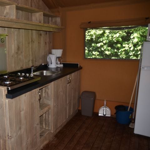 Tente en toile et en bois 6 personnes - TENTE SAFARI (PREMIUM)