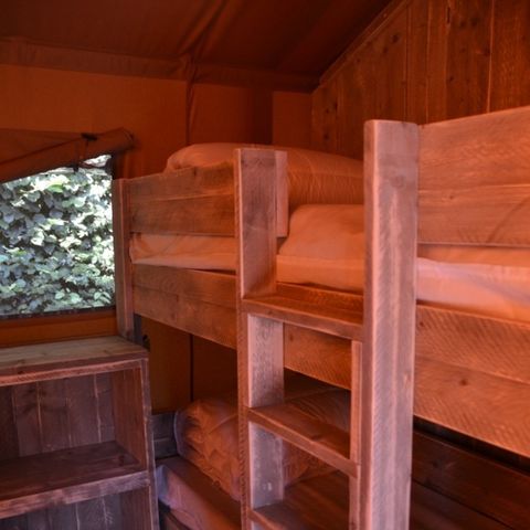 Tente en toile et en bois 6 personnes - TENTE SAFARI (PREMIUM)