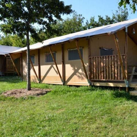 Tente en toile et en bois 6 personnes - TENTE SAFARI (PREMIUM)
