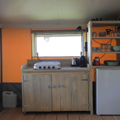 Tente en toile et en bois 5 personnes - Tente Wood 5pers (Premium)