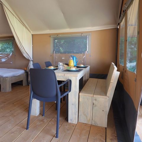 Tente en toile et en bois 5 personnes - Tente Wood 5pers (Premium)