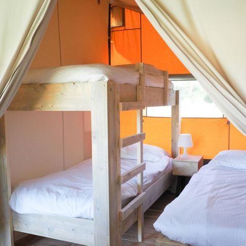 Tente en toile et en bois 5 personnes - Tente Wood 5pers (Premium)