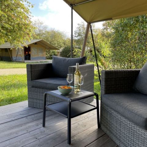 Tente en toile et en bois 5 personnes - Tente Wood 5pers (Premium)