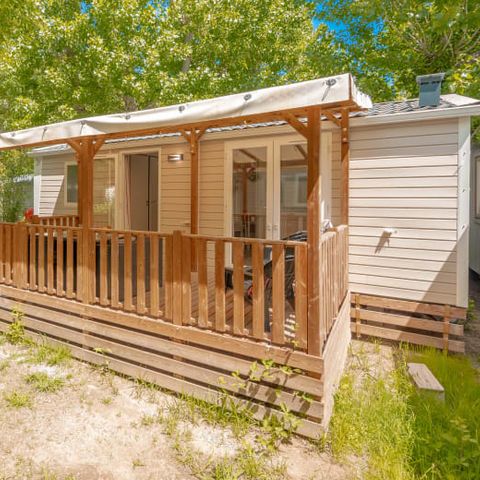 Mobile home 6 persons - Mobile-home | Premium | 3 Bedrooms | 6 Pers. | Raised terrace | Air-con.