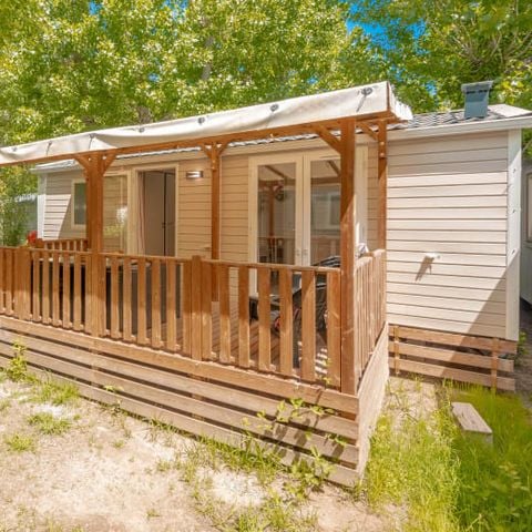 Mobilheim 6 Personen - Mobilheim | Premium | 3 Zi. | 6 Pers. | Erhöhte Terrasse | Klima.