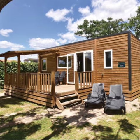 Mobilheim 6 Personen - Mobilheim | Premium | 3 Zi. | 6 Pers. | Erhöhte Terrasse