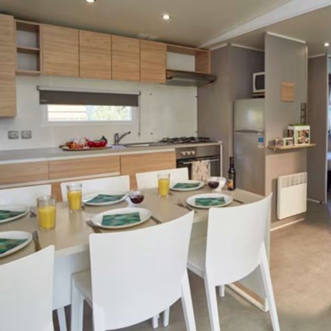 Mobilheim 6 Personen - Mobilheim | Premium | 3 Zi. | 6 Pers. | Erhöhte Terrasse