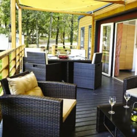 Mobile home 6 persons - Mobil-home | Ultimate | 3 Bedrooms | 6 Pers. | Raised terrace | Air conditioning | TV