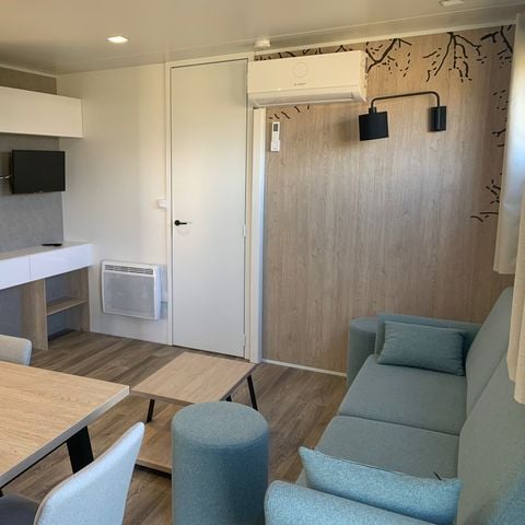 Stacaravan 6 personen - C- Stacaravan „Méditerranée CONFORT“ met airconditioning – 3 slaapkamers