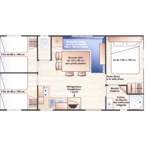 BUNGALOW 8 personnes - super titania