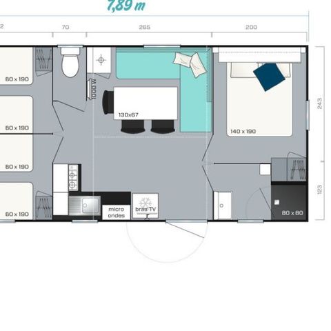 Mobilhome 6 personas - Mobil home super titania 3