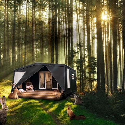 Tente en toile et en bois 4 personnes - Coco sweet salle d'ô
