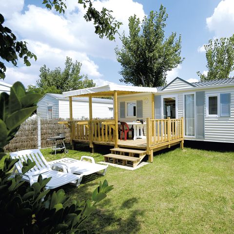 CASA MOBILE 6 persone - Louisiana 3 camere da letto con terrazza in legno