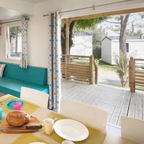 Stacaravan 6 personen - Mobile-home | Premium | 3 slaapkamers | 6 pers. | Lounge terras